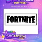 Free Black Letters Free Bold Design Fortnite Free SVG - Instant Download