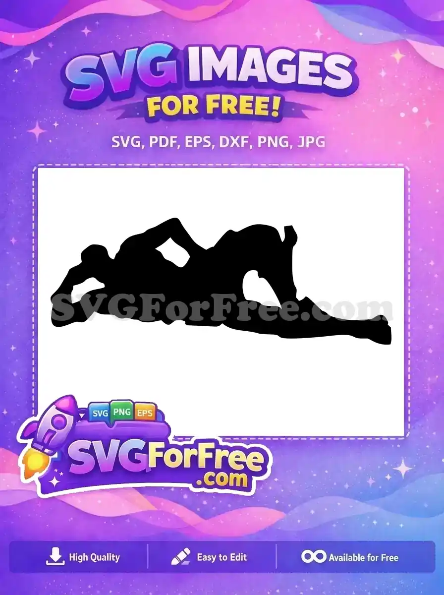 Free Relaxed Pose Free Reclining Fortnite Character Free SVG