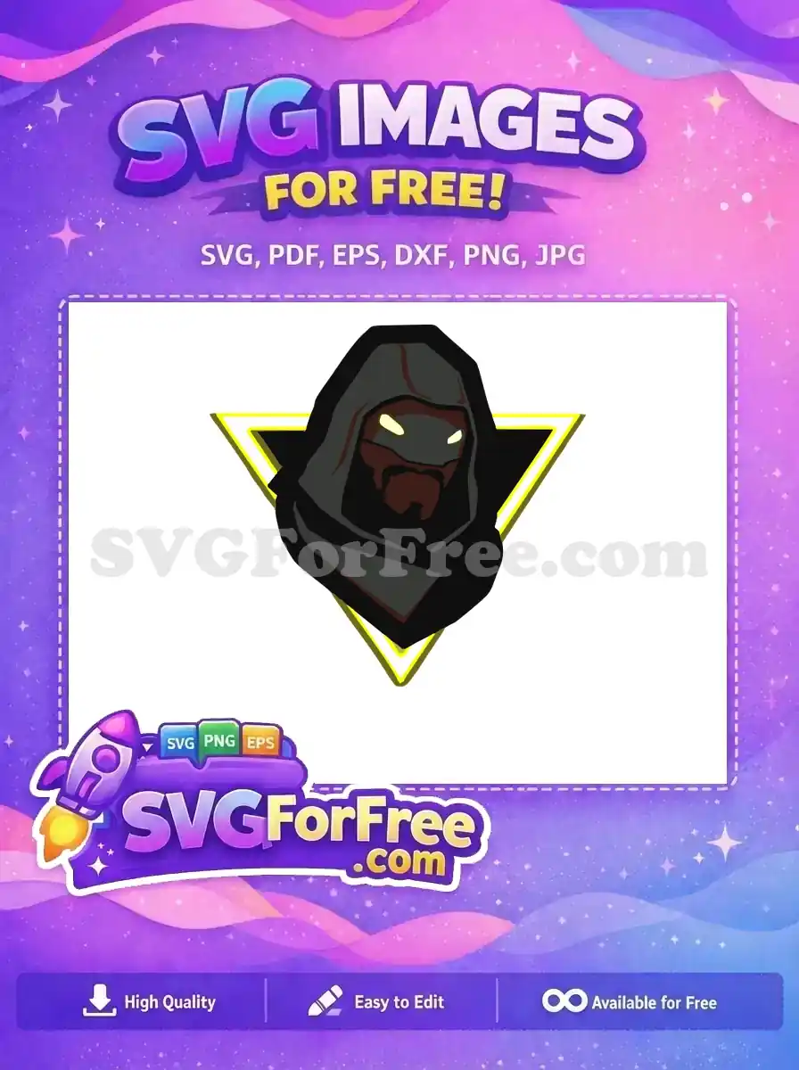 Free Hooded Fortnite Character Free Glowing Eyes Fortnite Free SVG