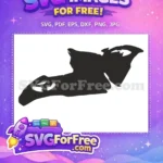 Free Black Fortnite Character Free Silhouette Style Fortnite Free SVG - Instant Download