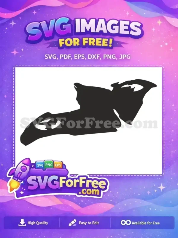 Free Black Fortnite Character Free Silhouette Style Fortnite Free SVG