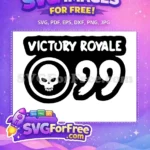 Free Skull Circle Free Victory Royale Fortnite Free SVG - Instant Download