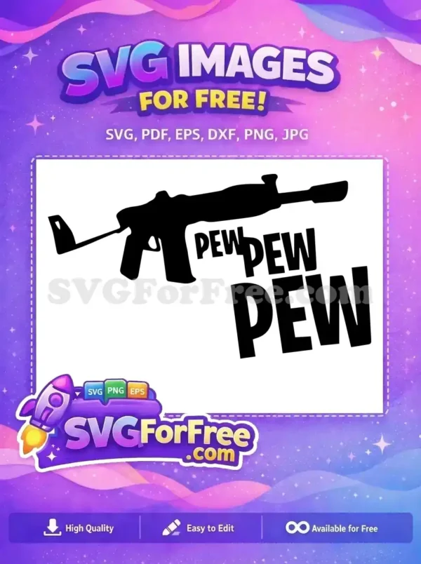 Free Black Gun Free Pew Sound Fortnite Free SVG