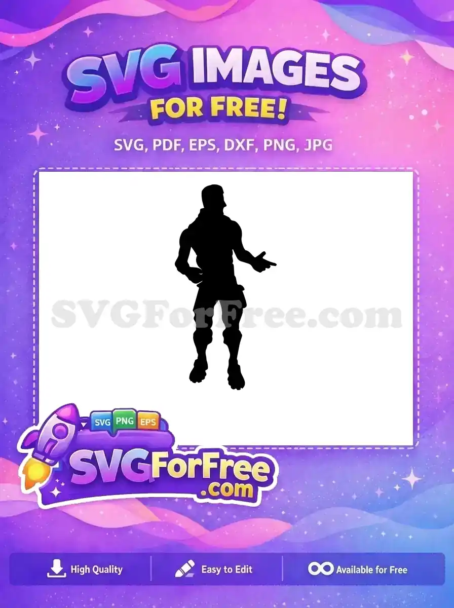 Free Silhouette Pose Free Finger Gesture Fortnite Free SVG