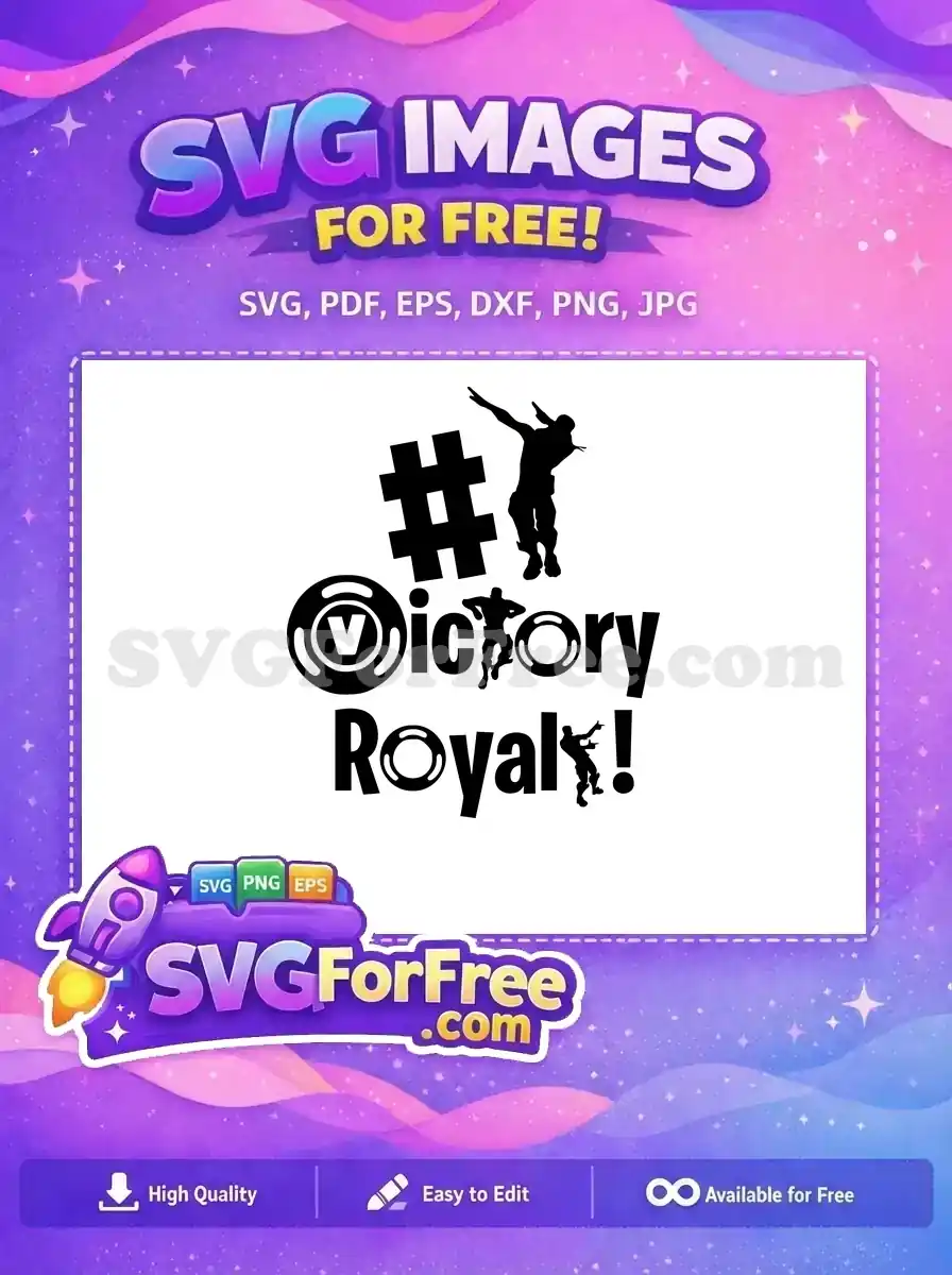 Free Fortnite Character Free Number One Fortnite Free SVG