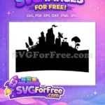 Free Fortnite Tilted Towers Free Landscape Black Free SVG - Instant Download