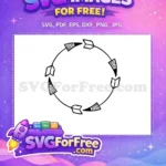 Free Arrow Frames Free Circular Arrows Frames Category 1 Free SVG - Instant Download