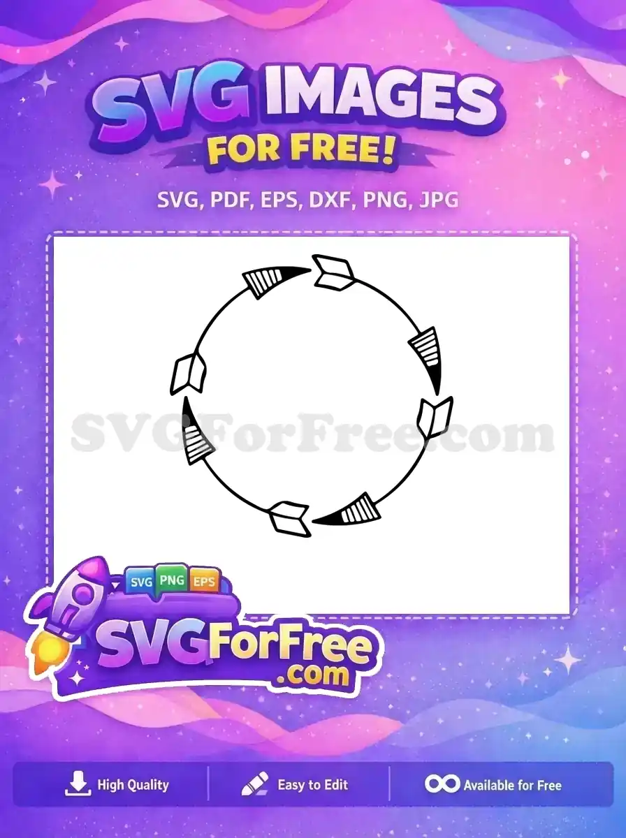 Free Arrow Frames Free Circular Arrows Frames Category 1 Free SVG