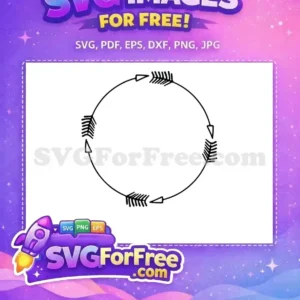 Free Arrowhead Border Free Circular Arrows Frames Design Free SVG