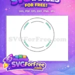 Free Gray Oval Frame Free Green Leaves Border Frames Free SVG - Instant Download