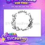 Free Leafy Berries Free Butterflies Frames Floral Free SVG - Instant Download