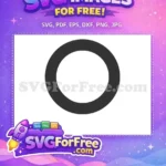 Free Circle Frame Free Simple Border Geometric Free SVG - Instant Download