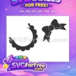 Free Headband Free Bow Frames Movie Free SVG - Instant Download