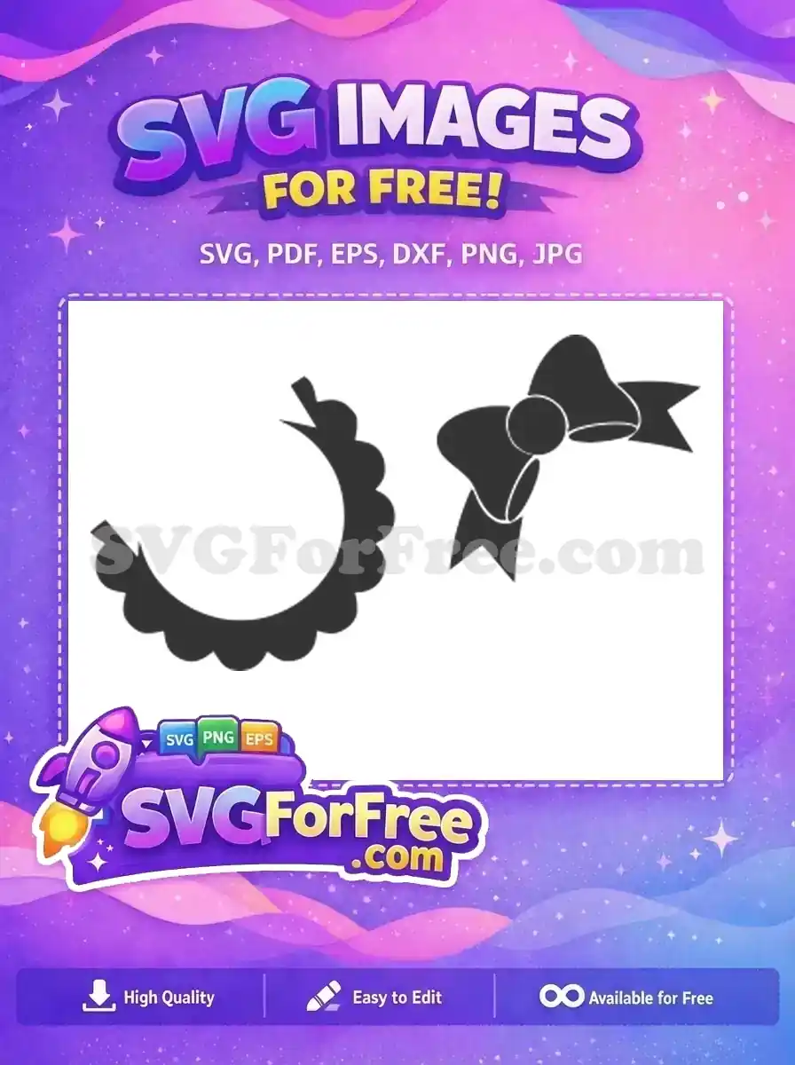 Free Headband Free Bow Frames Movie Free SVG