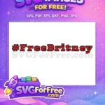 Free Red Grunge Font Free Britney Movement Free SVG - Instant Download