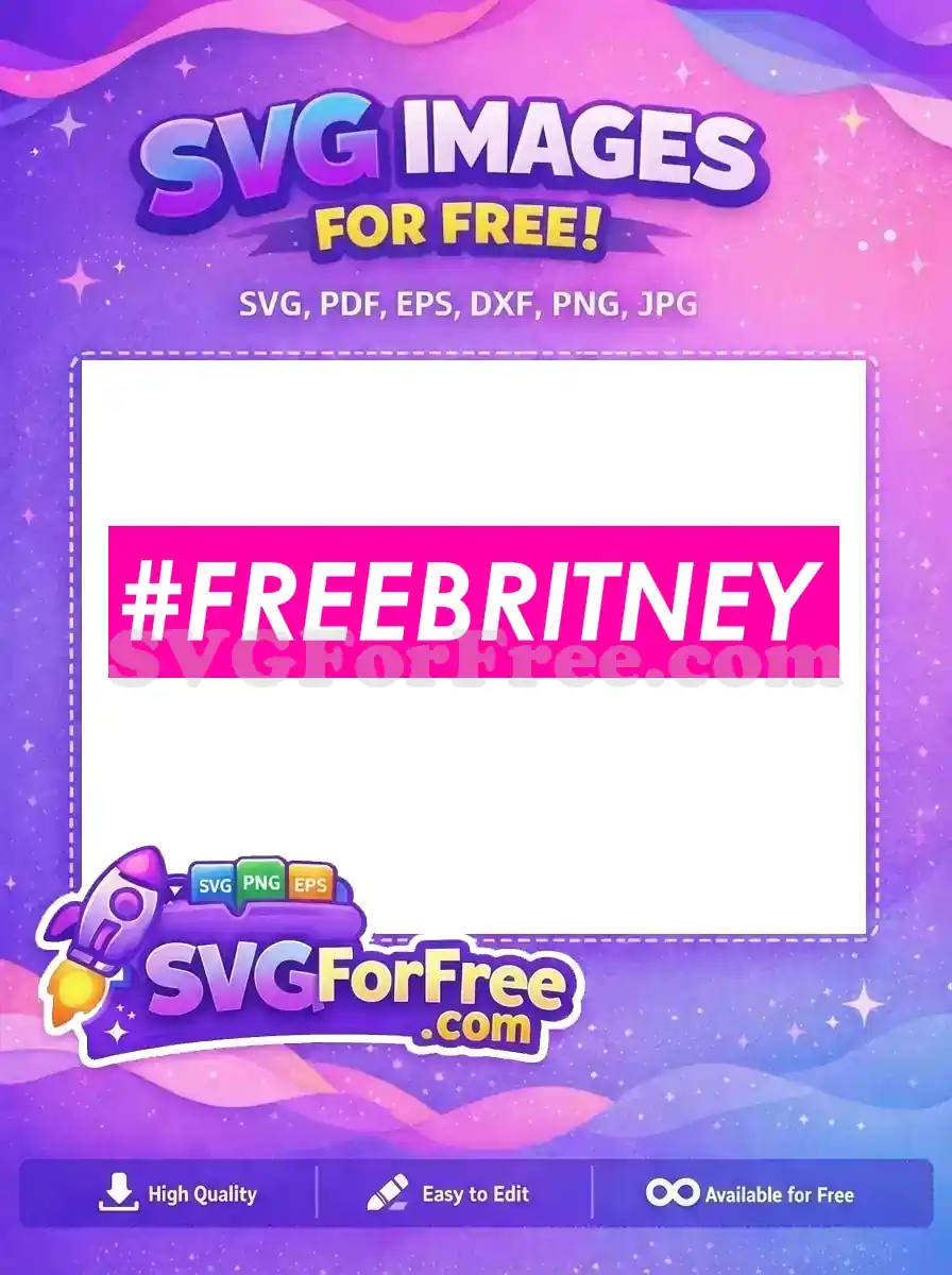Free Hashtag White Text Free Pink Background Free Britney SVG