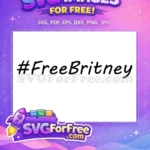 Free Hashtag Bold Font Free Britney Design Free SVG - Instant Download