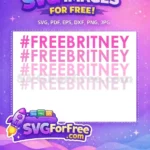 Free Pink Hashtag Free Britney Pop Free SVG - Instant Download