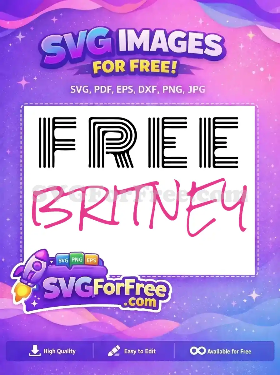 Free Bold Font Free Pink Letters Britney Free SVG