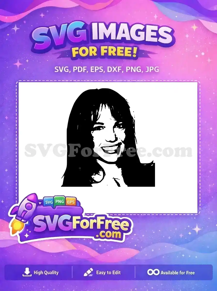 Free Detailed Silhouette Free Pop Star Singer Free Britney SVG