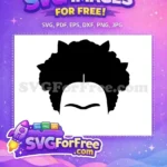Free Portrait Detail Free Floral Detail Frida Kahlo Free SVG 1 - Instant Download