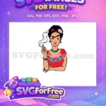 Free Eyebrow Detail Free Flower Detail Frida Kahlo Free SVG - Instant Download