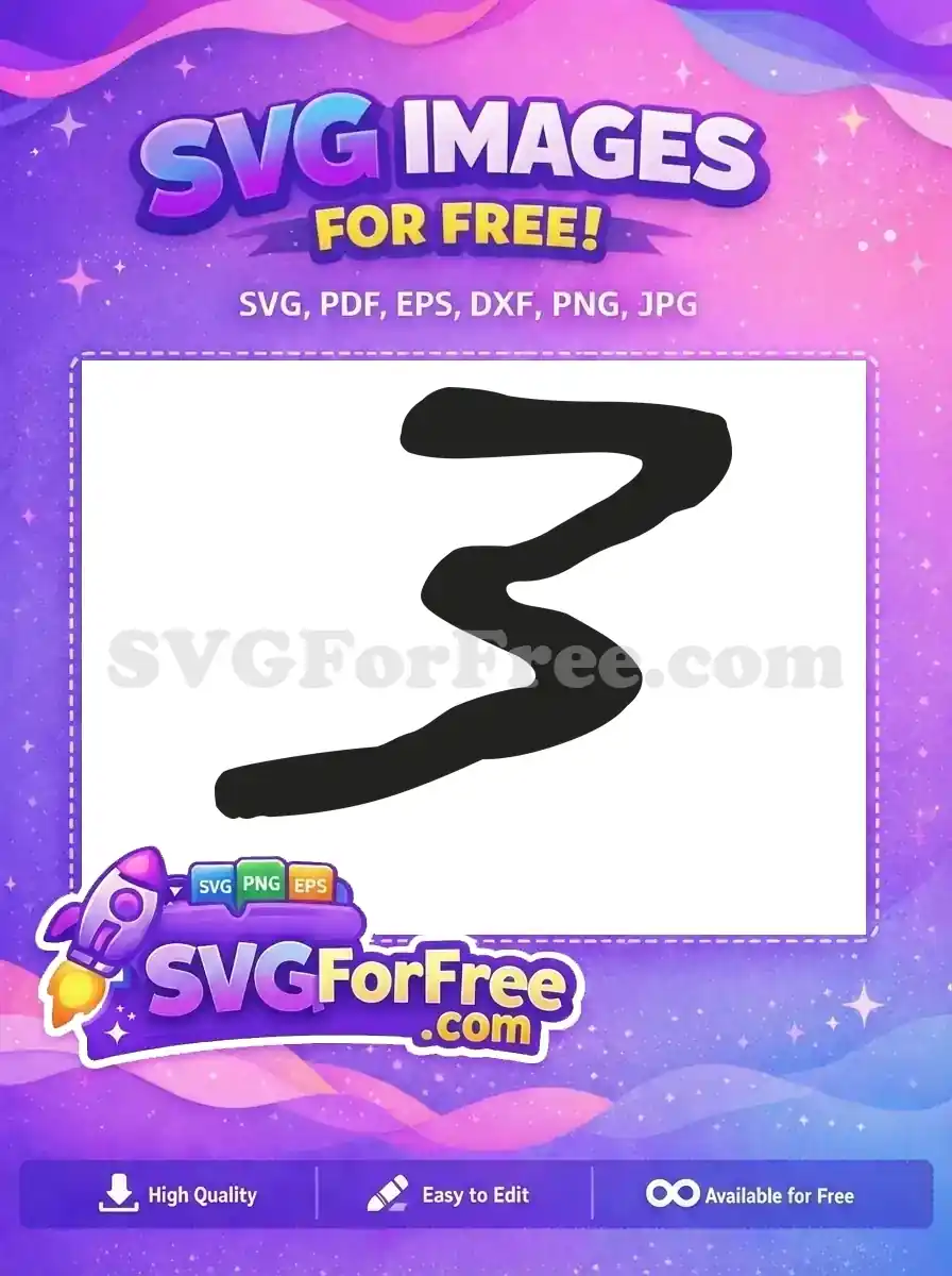 Free Number Three Free Friends TV Show Free SVG