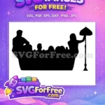 Free Friends TV Show Free Silhouette Free SVG - Instant Download