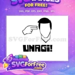 Free Unagi Pose Free Finger Gun Friends Free SVG - Instant Download