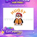 Free Penguin Hugsy Glasses Free Quilted Vest Friends Free SVG - Instant Download