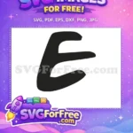Free Minimalist Letter E Free Monogram Friends Free SVG - Instant Download