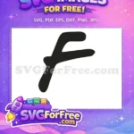 Free Friends Font Free Letter F Friends TV Show Free SVG - Instant Download