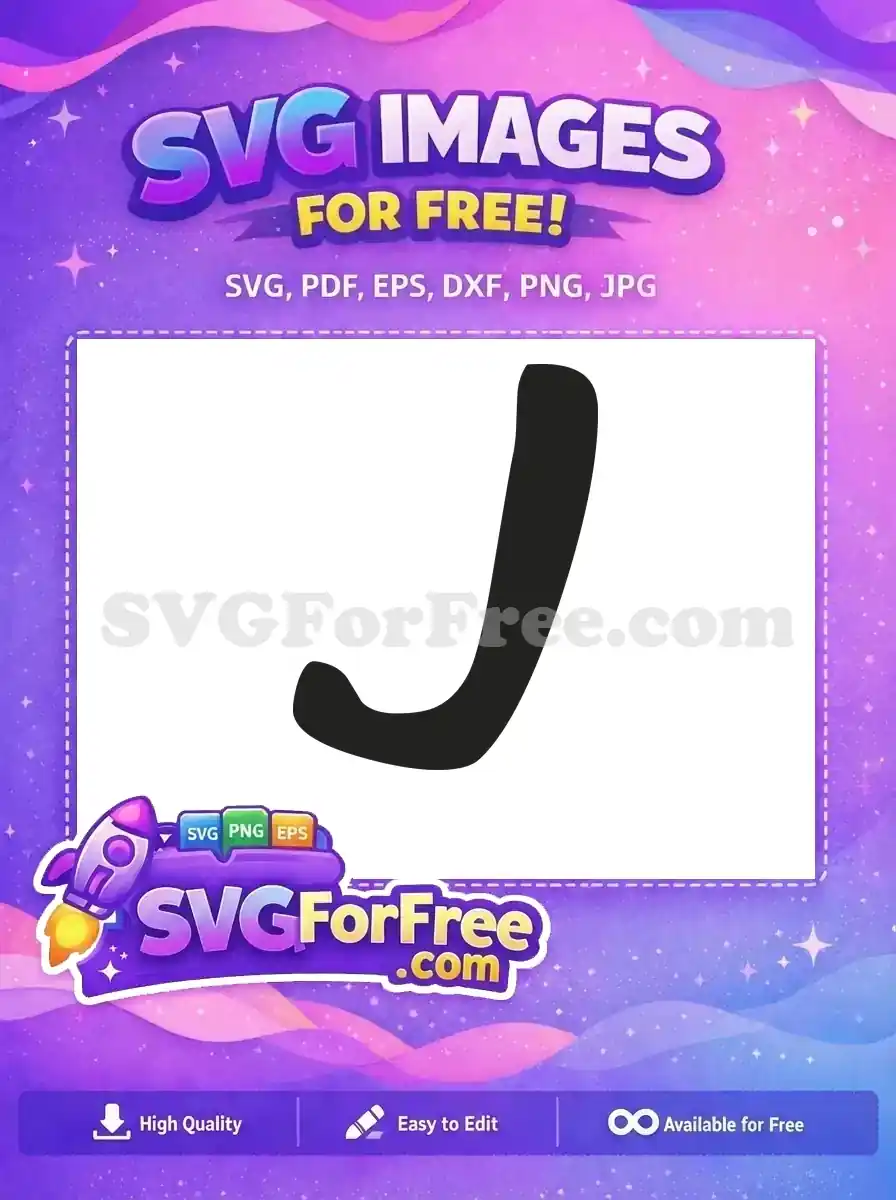 Free Monogram Initial J Free Letter Art Friends Free SVG