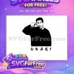 Free Unagi Pose Free Friends TV Show Free SVG - Instant Download