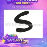 Free Monogram S Free Friends Show Initial Free SVG - Instant Download