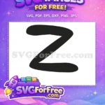 Free Letter Z Monogram Free Font Friends TV Show Free SVG - Instant Download