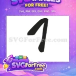 Free Number One Free Friends TV Show Free SVG - Instant Download