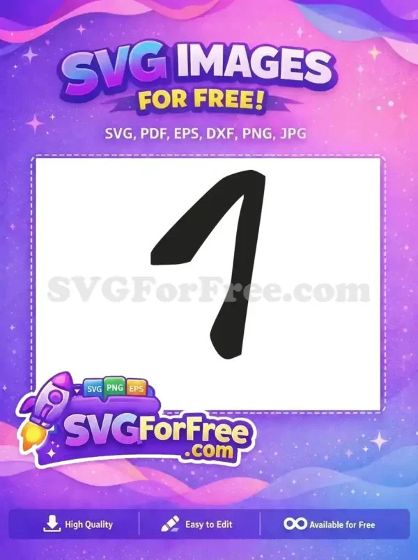 Free Number One Free Friends TV Show Free SVG