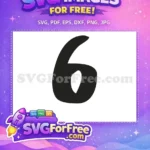 Free Number Six Free Central Perk Friends Free SVG - Instant Download