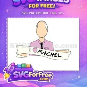 Free Bald Man Free I Heart Rachel Friends Free SVG
