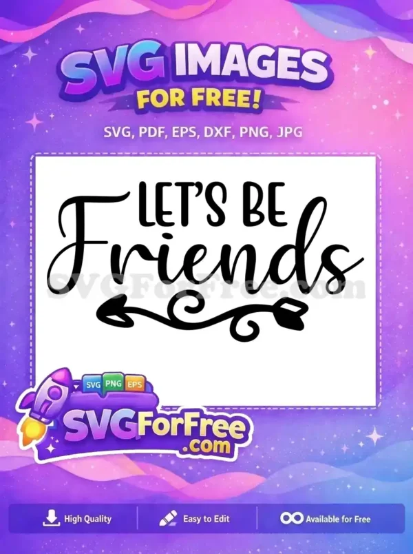 Free Friendship Quote Free Arrow Heart Free SVG