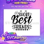 Free Heart Details Free Short Best Friends Quote Free SVG - Instant Download
