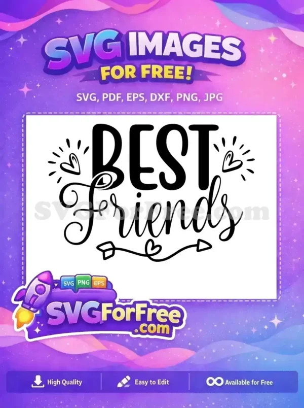 Free Heart Accents Free Arrow Design Friendship Quotes Free SVG