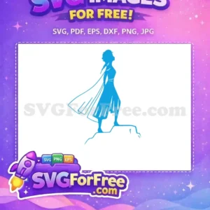 Free Blue Silhouette Elsa Free Queen Stance Frozen Free SVG Free Blue Silhouette Elsa Free Queen Stance Frozen Free SVG