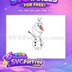 Free Smiling Olaf Free Carrot Nose Frozen Free SVG 2 - Instant Download