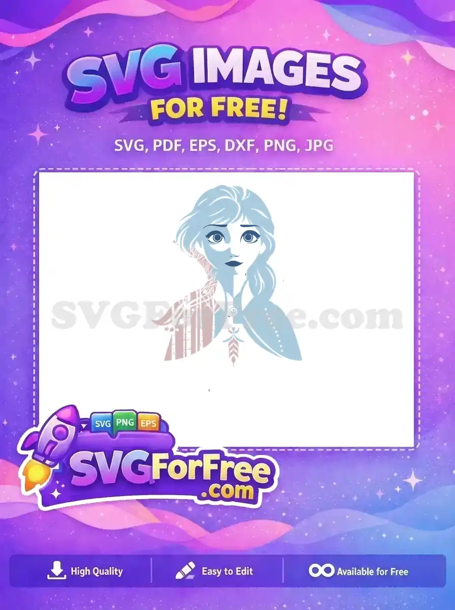 Free Elsa Portrait Free Autumn Trees Frozen Free SVG