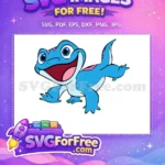 Free Blue Bruni Happy Free Salamander Frozen Movie Free SVG - Instant Download