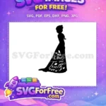 Free Elsa Confident Expression Free Blue Dress Frozen Free SVG 1 - Instant Download