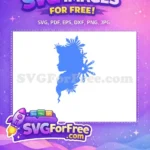 Free Elsa Silhouette Free Snowflake Detail Frozen Free SVG 1 - Instant Download