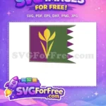 Free Arendelle Banner Free Yellow Crocus Frozen Free SVG - Instant Download